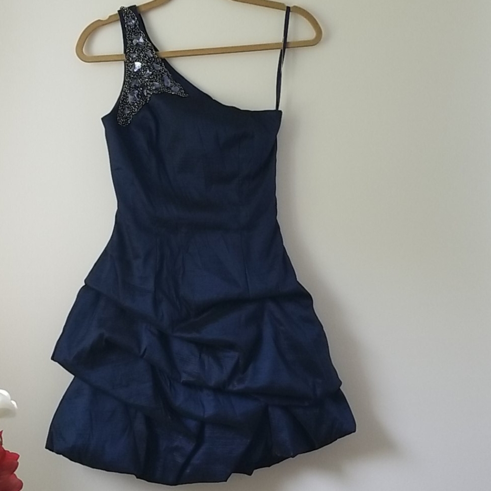 Cache cocktail one shoulder dress 6